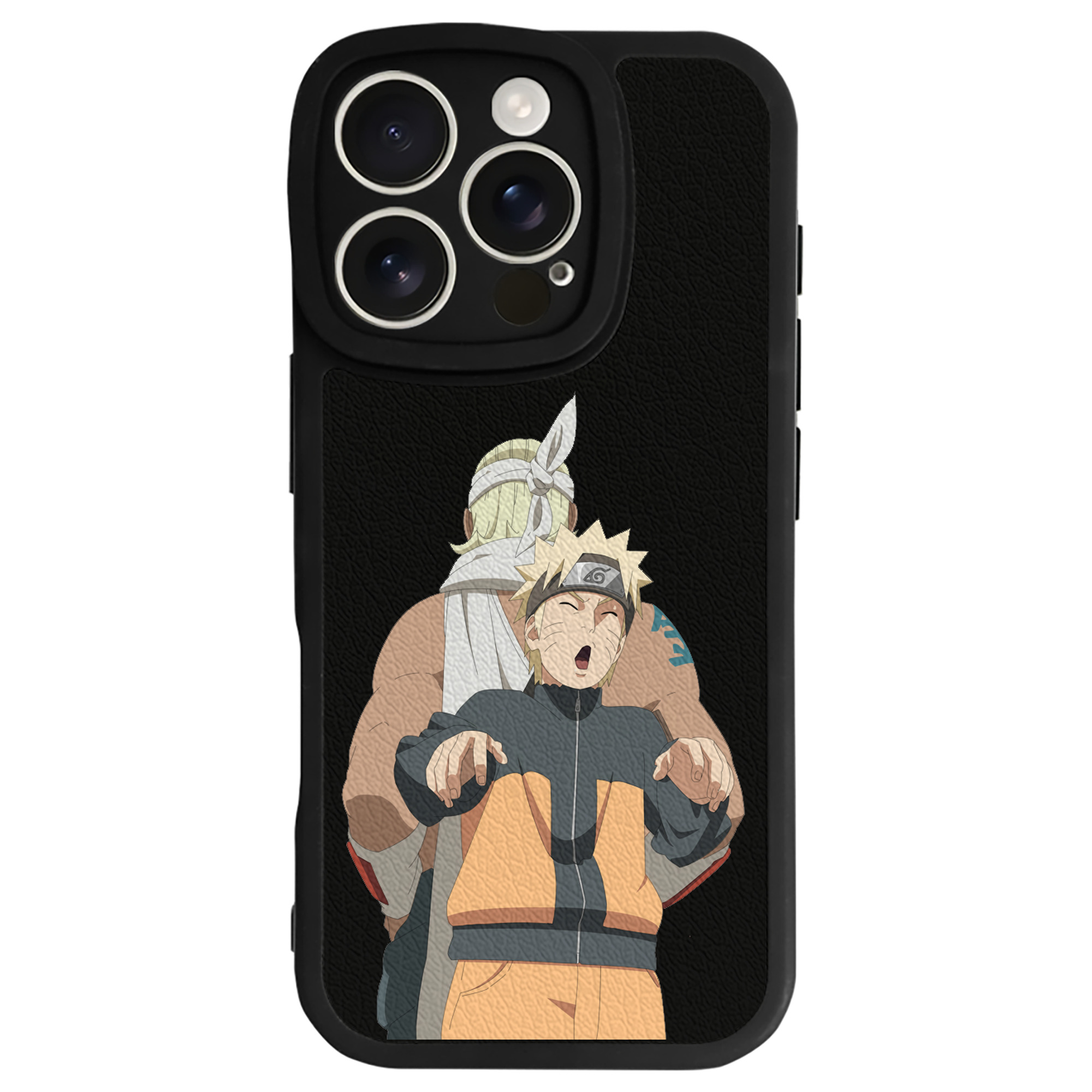 （画像用） NARUTO -ナルト- うずまき ナルト Uzumaki Naruto 【iPhone 16シリーズ対応】シリコンスマホケース（レザー調） 材質：シリコン